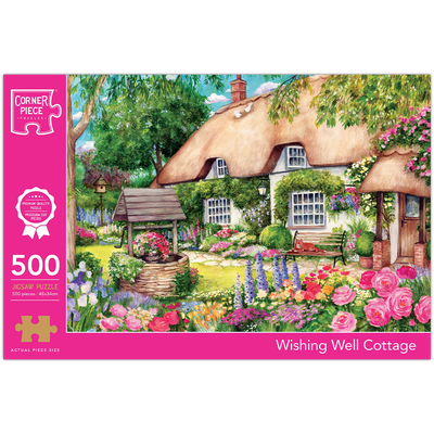 Wishing Well Cottage 500 Piece Jigsaw Puzzle image number 1
