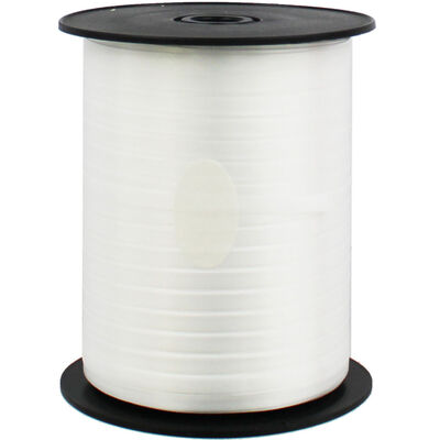 White Balloon Curling Ribbon - 500m x 5mm image number 1