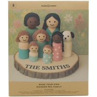 Make Your Own Wooden Peg Family