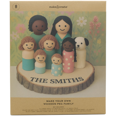Make Your Own Wooden Peg Family image number 1