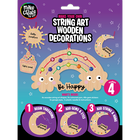 Make Your Own String Art Wooden Decorations: Pack of 4 image number 1