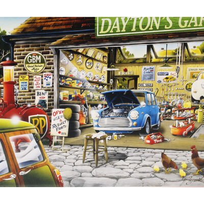 Daytons Garage 500 Piece Jigsaw Puzzle image number 2