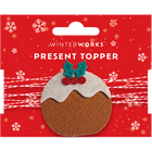 Christmas Pudding Present Topper Bundle image number 2