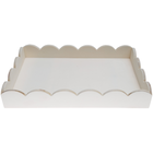 Wooden Scallop Edge Tray: 29.6 x 19.6 x 4.5cm image number 3