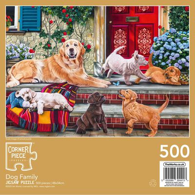 Dog Family 500 Piece Jigsaw Puzzle image number 3