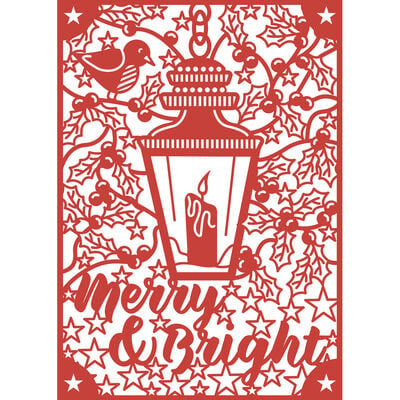 Merry Bright Craft A Card Metal Cutting Die image number 2