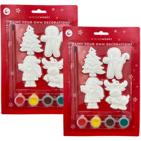 Paint Your Own Festive Decorations Kit Bundle
