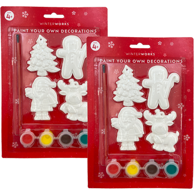 Paint Your Own Festive Decorations Kit Bundle image number 1