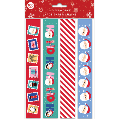 Large Festive Paper Chains Bundle image number 2