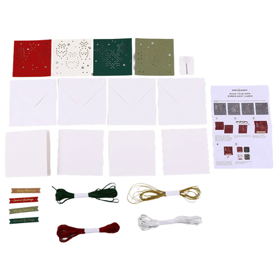 Christmas Robin Cross Stitch Card Set: Pack of 4 image number 3