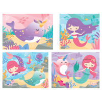 Mermazing Adventures 4-in-1 Jigsaw Puzzle Set