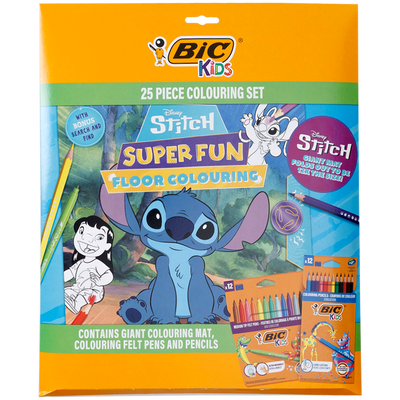 Disney Stitch: Super Fun Floor Colouring Set image number 1