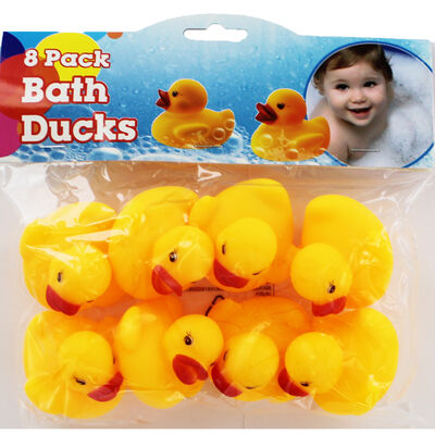 Yellow Bath Ducks - 8 Pack image number 1