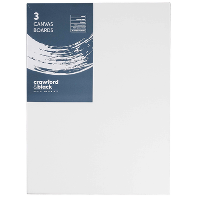 Crawford & Black 12x6&rdquo; Canvas Boards: Pack of 3 image number 1