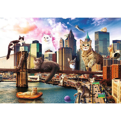 Cats in New York 1000 Piece Jigsaw Puzzle image number 2