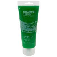 Crawford & Black Green Acrylic Paint: 200ml