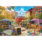 The Market 1000 Piece Jigsaw Puzzle image number 2