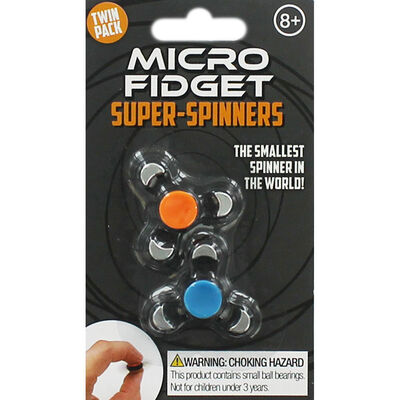 Micro Fidget Super Spinner - Twin Pack