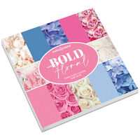Bold Floral Design Pad: 6 x 6 Inches