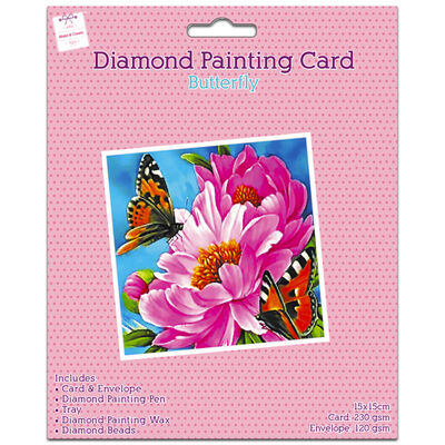 Diamond Painting Card: Butterfly image number 1