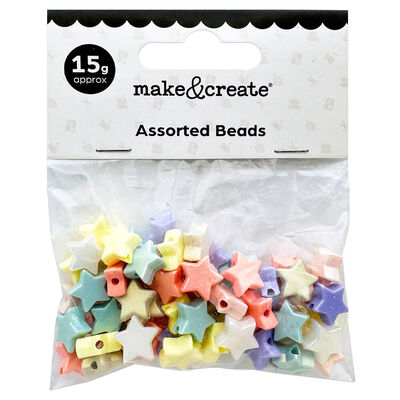 Assorted Star Beads: 15g image number 1