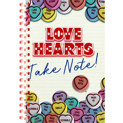 A5 Wiro Swizzels Love Hearts Lined Notebook image number 1