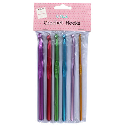 Metallic Crochet Hooks: Pack of 6 image number 1