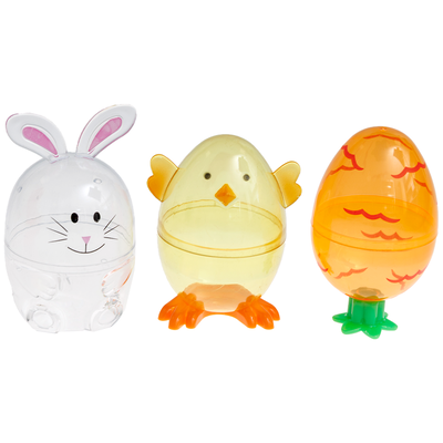 Fillable Character Easter Eggs: Pack of 3 image number 1