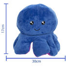 Large Reversible Squid Plush Toy: Blue & Purple image number 4