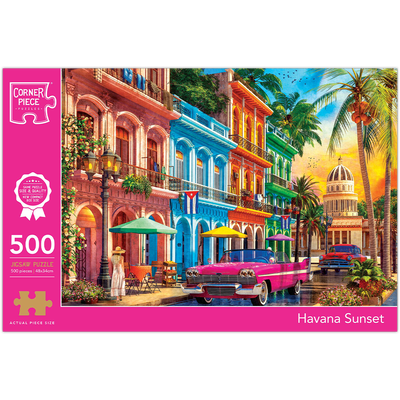 Havana Sunset 500 Piece Jigsaw Puzzle image number 1