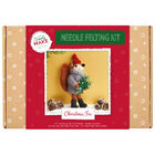 Needle Felting Kit: Christmas Fox Decoration image number 1