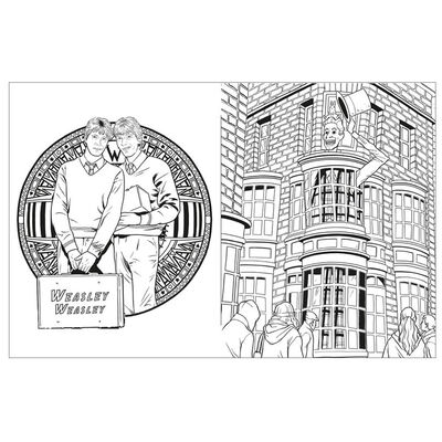 Harry Potter Magical Places and Characters Colouring Book image number 2