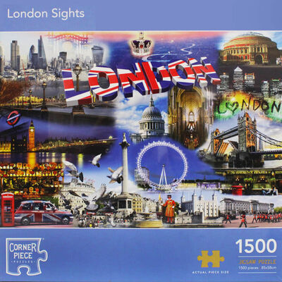 London Sights 1500 Piece Jigsaw Puzzle image number 1
