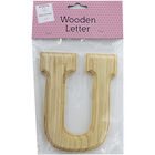 Wooden Letter U image number 1