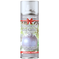 Shimmering Silver Spray Paint: 200ml
