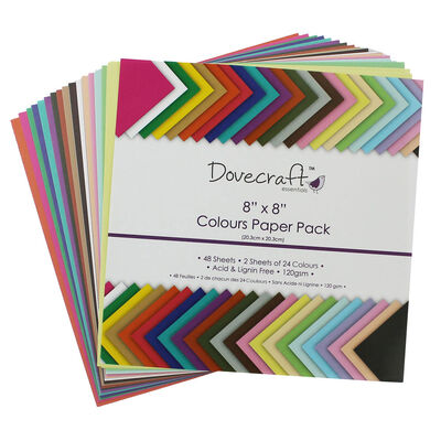 Colour Block Paper Pack - 8 x 8 Inches image number 1