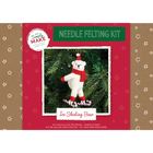 Festive Ice Skating Bear Needle Felting Kit image number 1