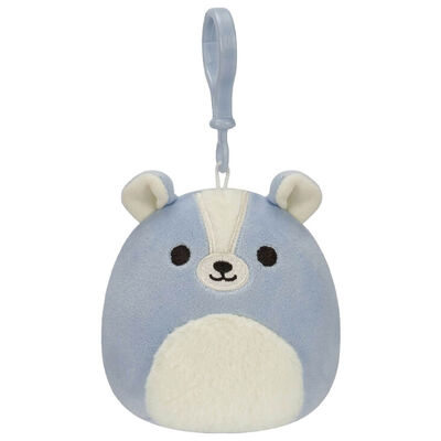 Squishmallows Clip On Plush: Sol the Blue Skunk image number 1