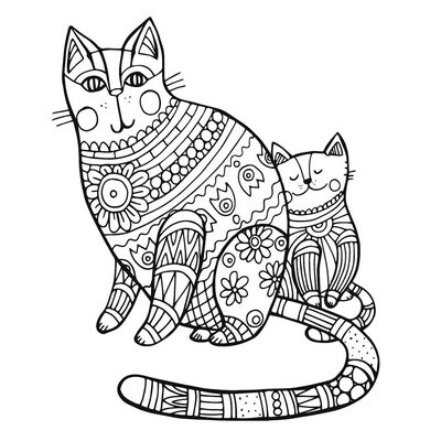 Cats and Kittens Colouring Book image number 4
