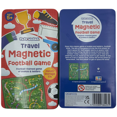 PlayWorks Kids&rsquo; Magnetic Football Game Tin image number 3