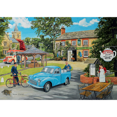 The Village Tea Rooms by Trevor Mitchell 500 Piece Jigsaw Puzzle image number 2