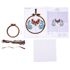 Festive Reindeer Cross Stitch Hoop Kit image number 2
