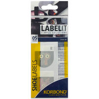 Korbond Shoe Labels: Pack of 5
