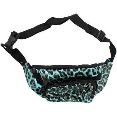 Blue Leopard Print Bum Bag image number 2