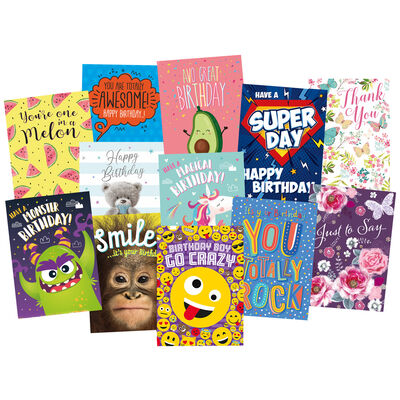 Complete Box of 576 Greetings Cards - 12x48 New Designs image number 1