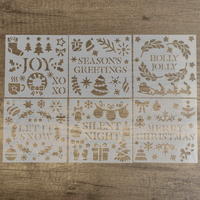Christmas Stencils: Pack of 6
