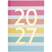 Stripe A6 Week to View Diary 2027