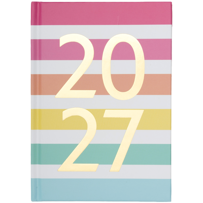 Stripe A6 Week to View Diary 2027 image number 1