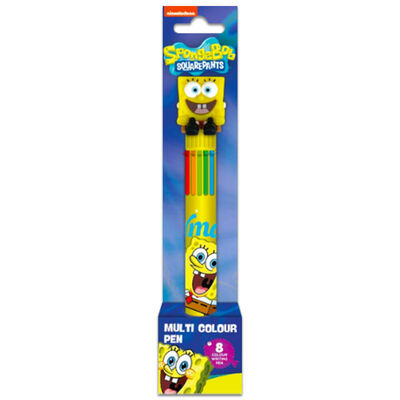 SpongeBob SquarePants 8 in 1 Multi-Coloured Pen image number 1