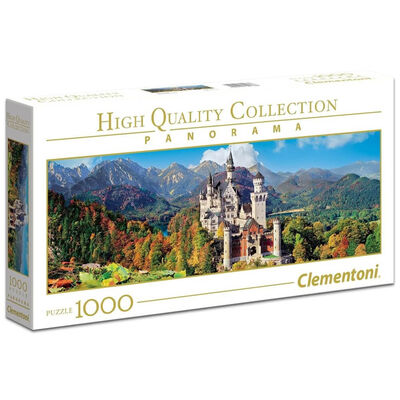 Neuschwanstein Castle Panorama 1000 Piece Jigsaw Puzzle image number 1